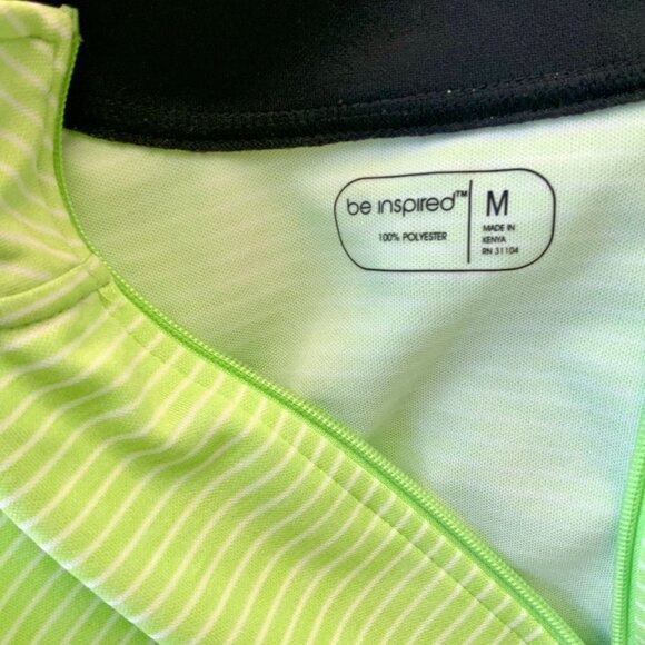 BE INSPIRED LADIES ATHLETIC ATHLEISURE RUNNING ZIP FRONT HAND POCKETS OUTDOORS M - Picture 3 of 7